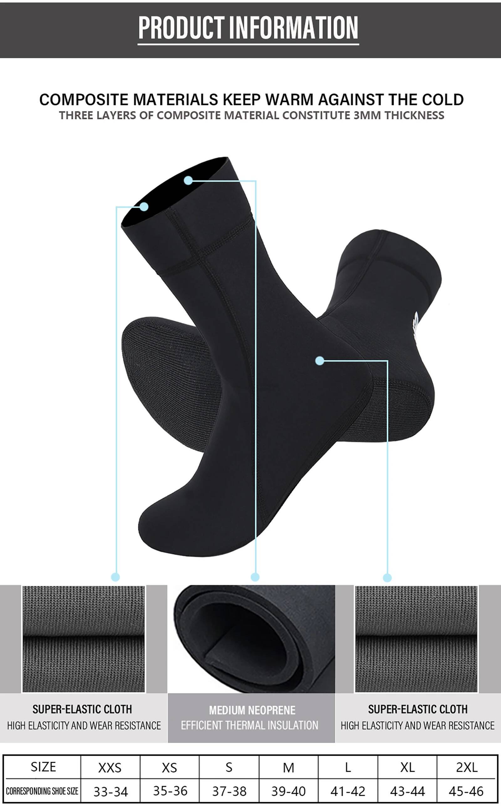 Skarpety Skarpety 1.5mm/3mm/5m – Wetsuit 3Mm Neoprene recenzja i cena